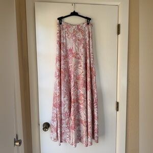 Floral Pink and White Women's pants trouser